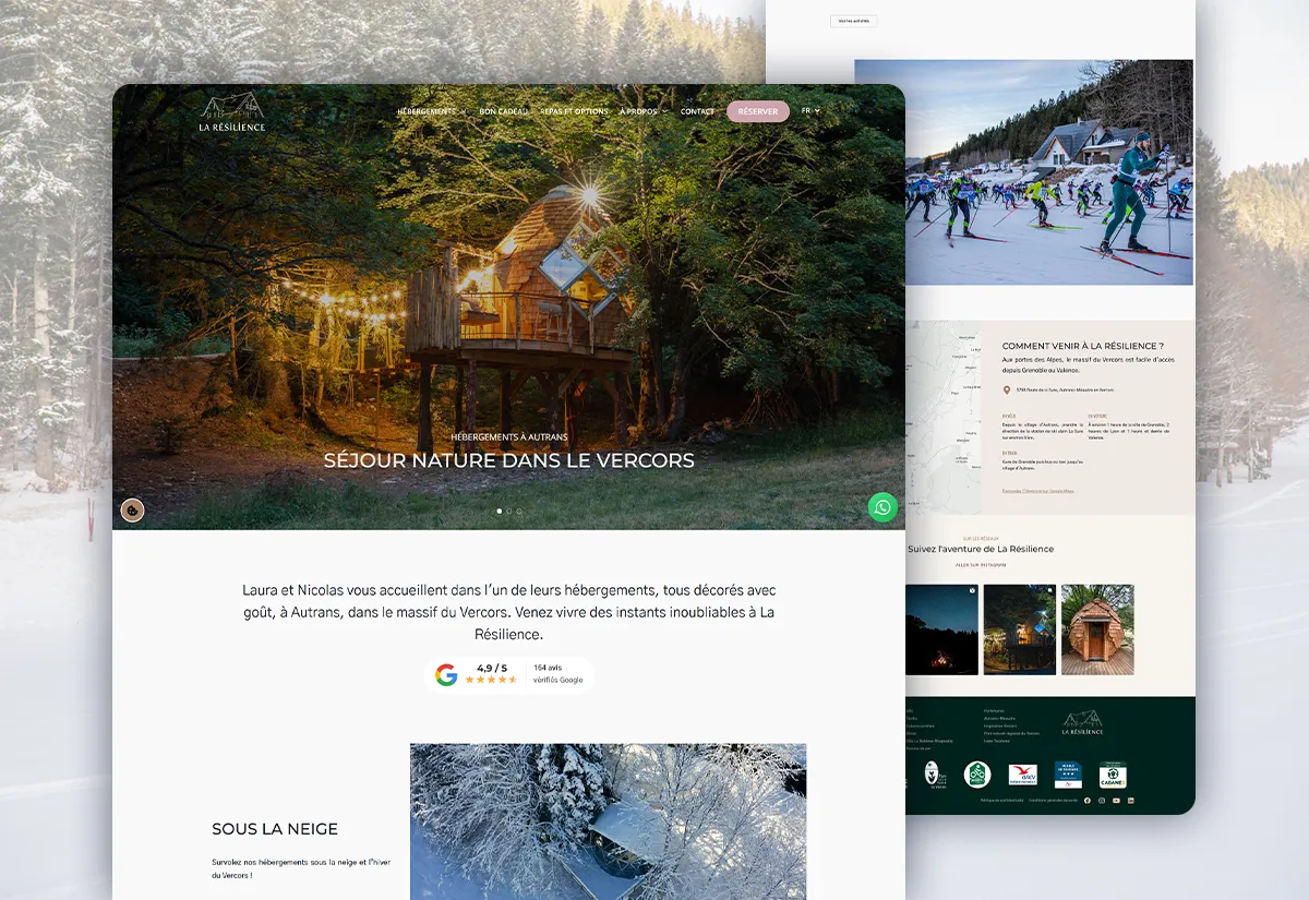 Création de site web La Résilience