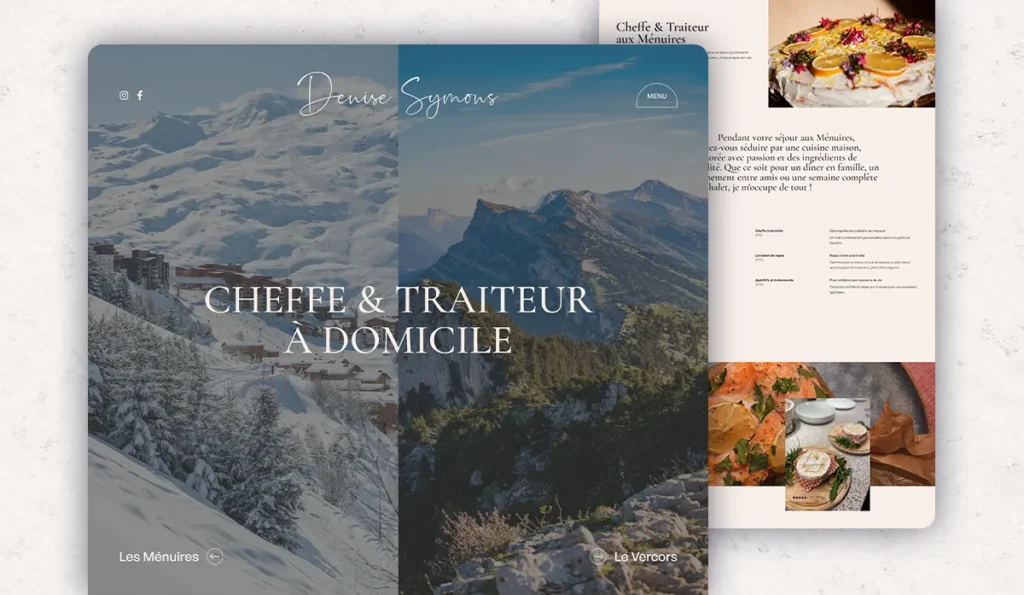 Création du site web de Denise Symons