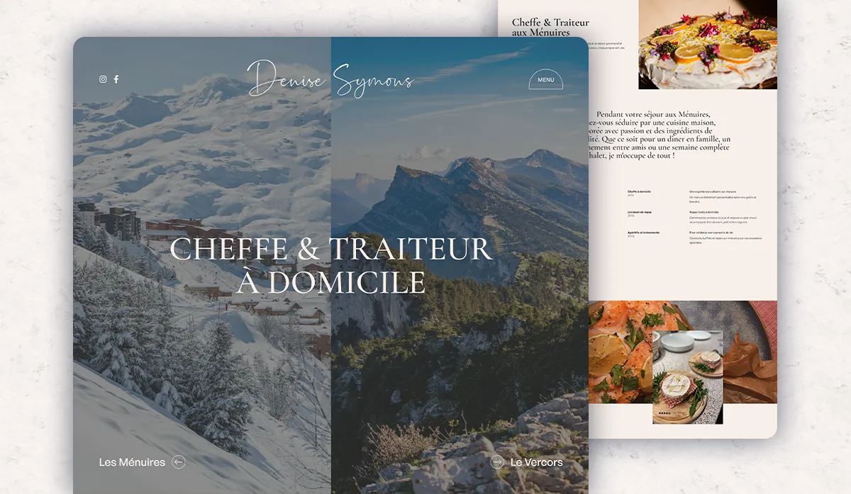 Création du site web de Denise Symons