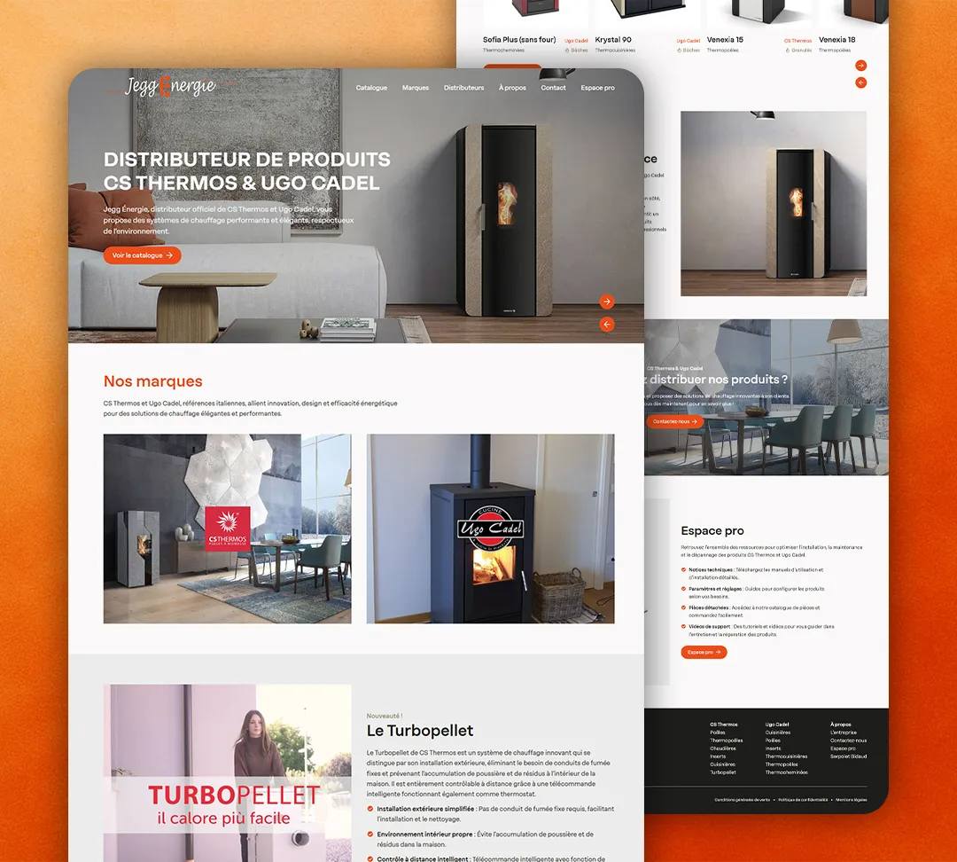 Création de site web pour Jegg Énergie
