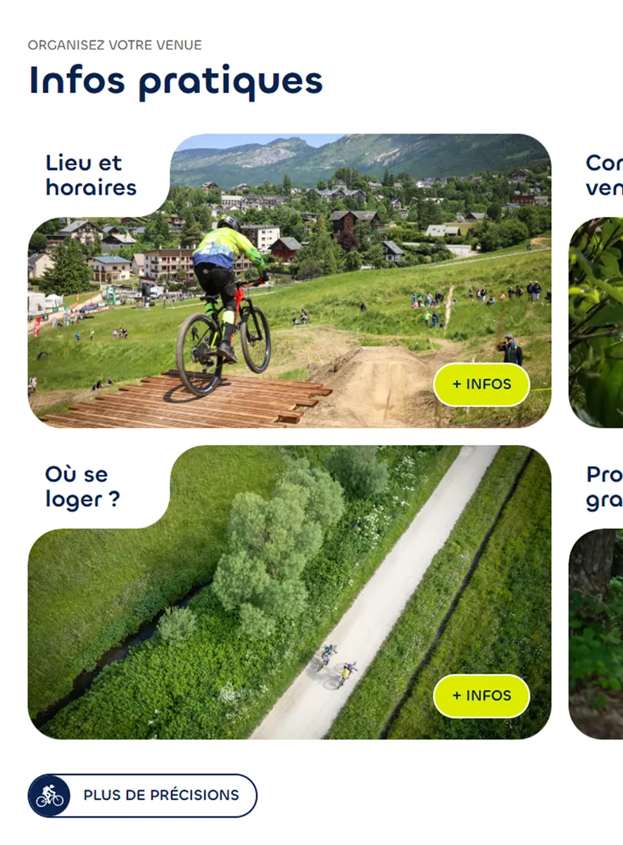 Design inverted corner du Vercors Bike Experiences