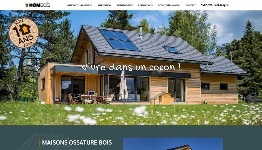 Refonte du site web HOMBOIS