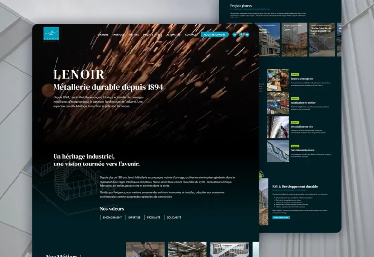Refonte du site web Lenoir Metallerie