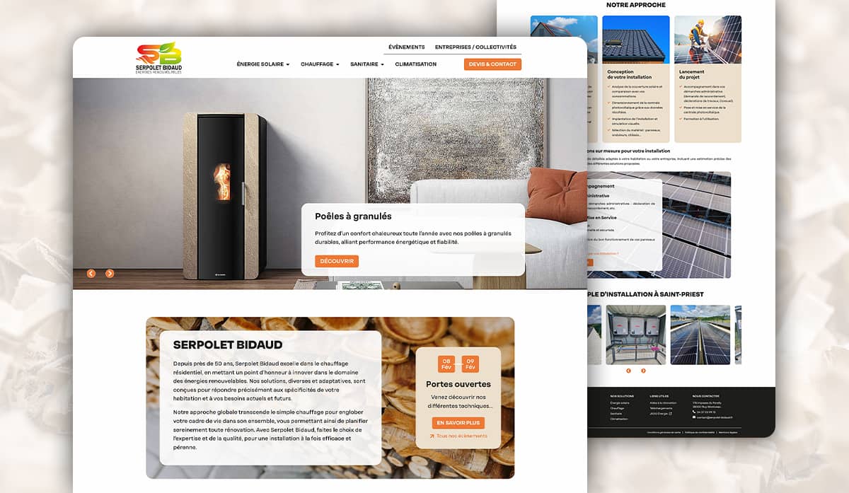 Refonte du site web de Serpolet Bidaud