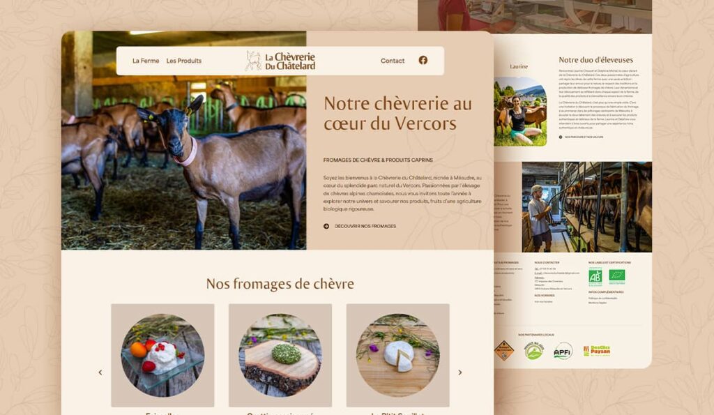 Site web de La Chèvrerie du Châtelard
