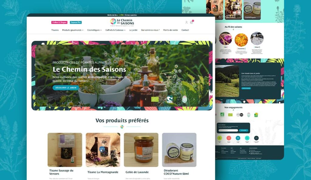 Site web Le Chemin des Saisons