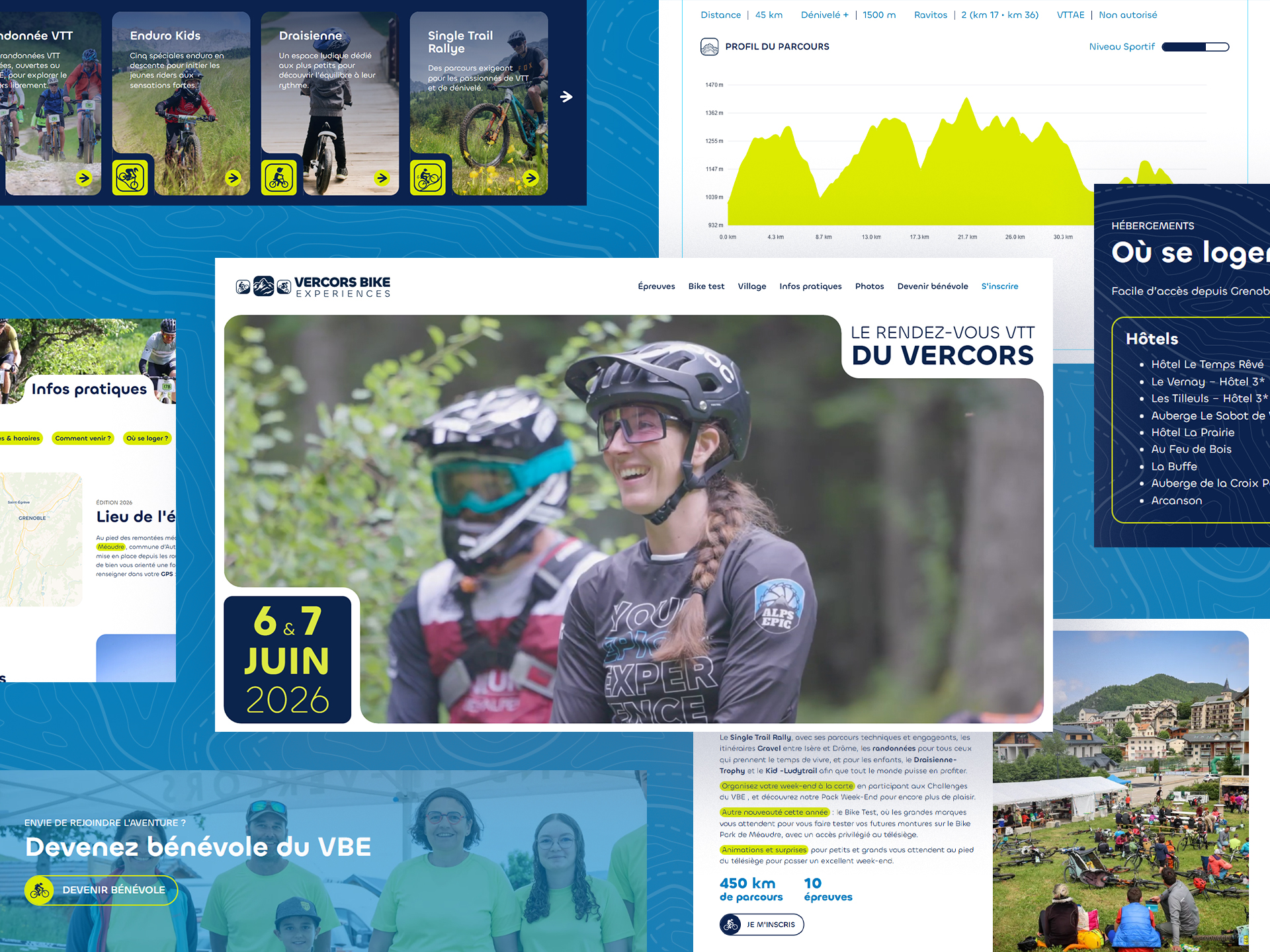 Site web du Vercors Bike Experiences